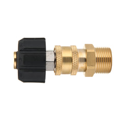 Pressure Washer Coupler Set, M22-14mm to 1/4 Quick Connector