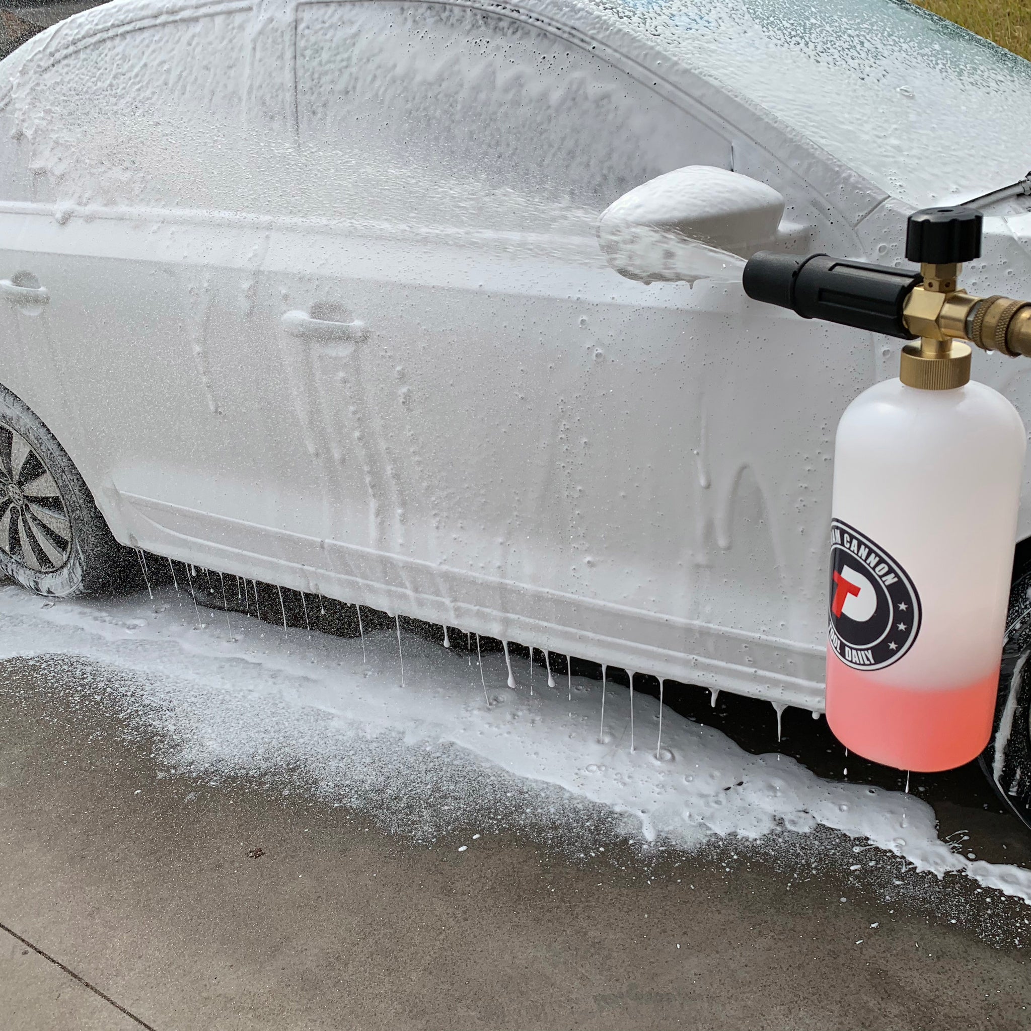 Foam Cannon 0.22 Gallon, 5 Nozzle Tips, 1/4